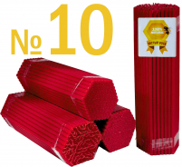 2кгСвічки 100%ВОСКОВІ Червоні №10   Кількість-50шт    БЕЗ ЗНИЖОК!