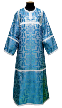 СТИХАРЬ   Голубой   р40/д140см   Парча