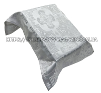 НАКИДКА на АНАЛОЙ  ↑50см ⟷ Верх 34см ⟷Низ 38см  Біла  Парча