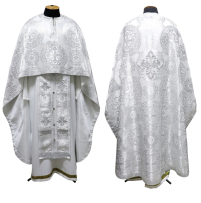Облачение   Белое     Белая 52р/д145см   Парча "Херувим"