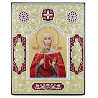 ГАЛИНА   ↕19см ↔15см МДФ Шовкографія Срібло Сусальне золото Емаль Греція