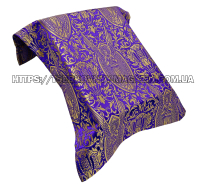 НАКИДКА на АНАЛОЙ  ↑50см ⟷ Верх 34см ⟷Низ 38см  Фиолетовая  Парча