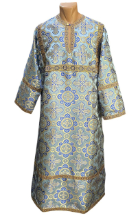 СТИХАРЬ   Голубой   д130см   Парча   