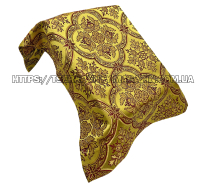 НАКИДКА на АНАЛОЙ  ↑50см ⟷ Верх 34см ⟷Низ 38см  Жовта  Парча