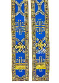 ОРАРЬ   Синий  ↔12см↕295см   Парча 