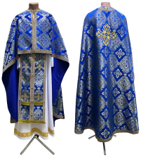 Облачение  Синее  52р/д145см   Парча "Виноград"