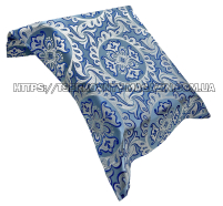 НАКИДКА на АНАЛОЙ  ↑50см ⟷ Верх 34см ⟷Низ 38см  Голубая  Парча