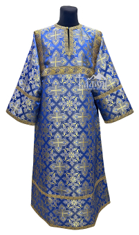 СТИХАРЬ   Синий   р54/д150см   Парча   