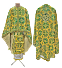 Облачение  Желто-золотое  54р/д140см   Парча "Римский крест"