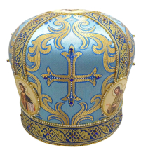 МИТРА   Голубая  Размер 58   Парча  