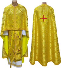 Облачение  Желтое  50р/д145см   Парча Красний крест