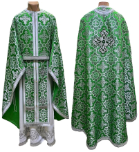 Облачение  Зеленое  48р/д145см   Парча "Подсолнух"