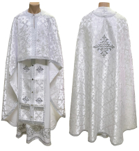Облачение   Белое     Белая 58р/д145см   Парча 