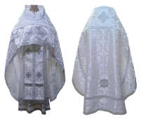 Облачення священника  Біле 56р/д155см   Парча 