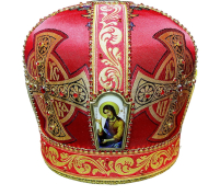 МИТРА   Красная   Размер 58  Парча   