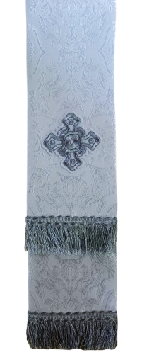 ЗАКЛАДКА для Евангелия Белая 10/140см Парча