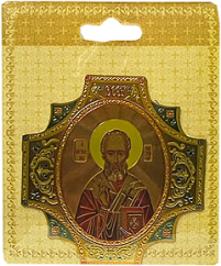 НИКОЛАЙ ЧУДОТВОРЕЦ Магнит-икона  ↕7,5см ↔7,5см 