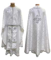 Облачение   Белое     Белая 56р/д145см   Парча 
