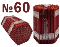 2кг Свічки   80%ВОСКОВІ   №60 ЧЕРВОНІ   Кількість - 300шт