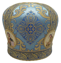 МИТРА   Блакитна  Розмір 58  Парча  