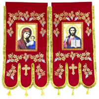 ХОРУГВИ Червоні   ↕120см ↔60см Парча