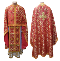 Облачение  Красное   48р  ↕145см   Парча 