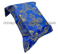 НАКИДКА на АНАЛОЙ  ↑50см ⟷ Верх 34см ⟷Низ 38см  Синяя  Парча