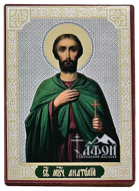 АНАТОЛИЙ  ↕8,5см ↔6см ДСП Литография