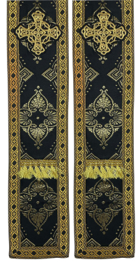 ОРАРЬ   Чорний ↔12см↕300см   Парча 