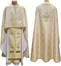 Облачение   Бело-золотое   54р/д145см   Парча 