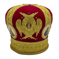 МИТРА   Красная   Размер 59,5   Велюр Вышивка 