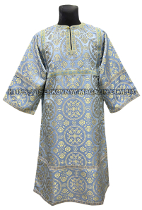 СТИХАРЬ   Голубой   д120см   Парча   