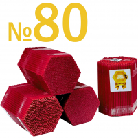 2кгСвічки 100%ВОСКОВІ Червоні №80   Кількість-400шт    БЕЗ ЗНИЖОК!
