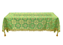 СКАТЕРТИНА   Зелена   р1,50 /1,50 м   Парча