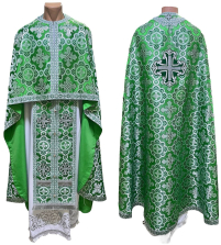Облачение  Зеленое  52р/д145см   Парча "Подсолнух"