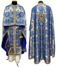 Облачение  Синее-золото  54р/д145см   Парча 