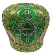МИТРА   Зеленая   Размер 59,5   Парча  
