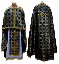 Облачение  Черное Золото  58р/д145см   Парча 