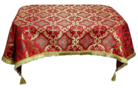 СКАТЕРТЬ   Красная   р1,45/1,45 м   Парча