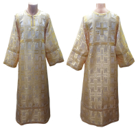 СТИХАРЬ   Белый (+золото)   р50  д150см  Парча  