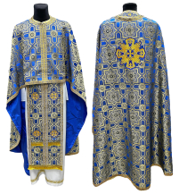Облачение  Синее  58р/д145см   Парча "Зірка"