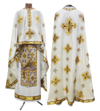 Облачение  Комбинированное  54р/д145см   Греческий купюр