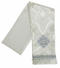 ЗАКЛАДКА для Евангелия Белая 10/100см Парча