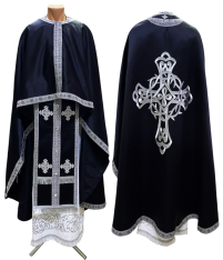 Облачение  Черное  56р/д145см   Атлас 