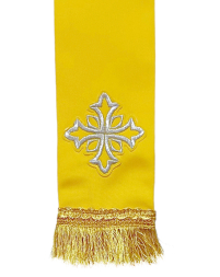 ЗАКЛАДКА для Евангелия Желтая 8/140см Габардин