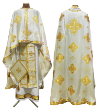 Облачение  Бело-золотое  54р/д145см   Греческий купюр
