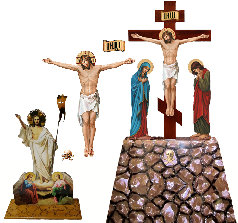 РАСПЯТИЯ, ГОЛГОФЫ, ВОСКРЕСЕНИЕ