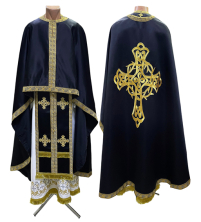 Облачение  Черное  54р/д145см   Атлас 