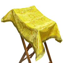 НАКИДКА на АНАЛОЙ  ↑90см ⟷90см  Жовта  Парча