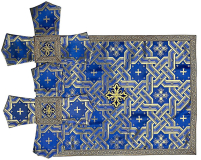 ПОКРОВЦЫ, ВОЗДУХ   Синие   0,25л   Парча  